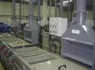Oil mist collectors on a production line